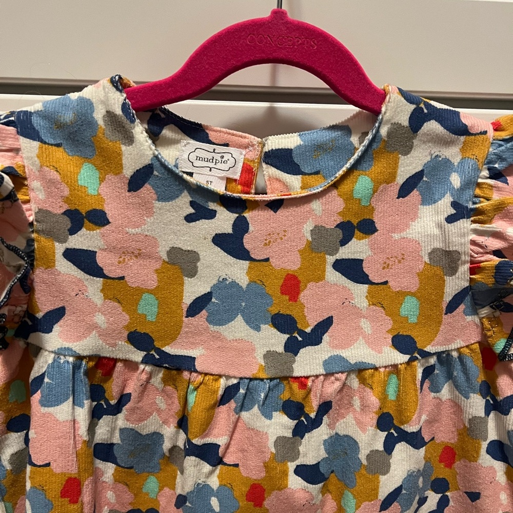 Mud Pie Multicolor Floral Kids Dress